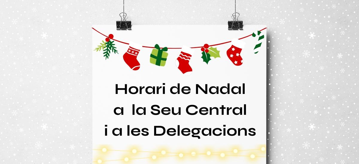 Horari de Nadal 2024