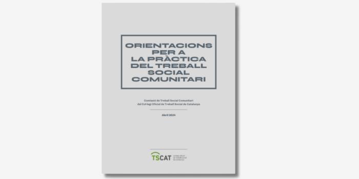 Document "Orientacions per a la pràctica del treball social comunitari"