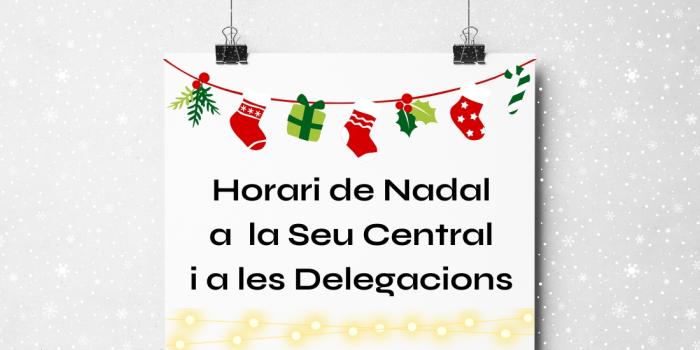 Horari de Nadal 2024